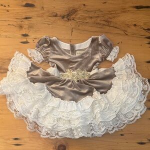 Gorgeous Be Girl Clothing Velvet Holiday Dress 18M